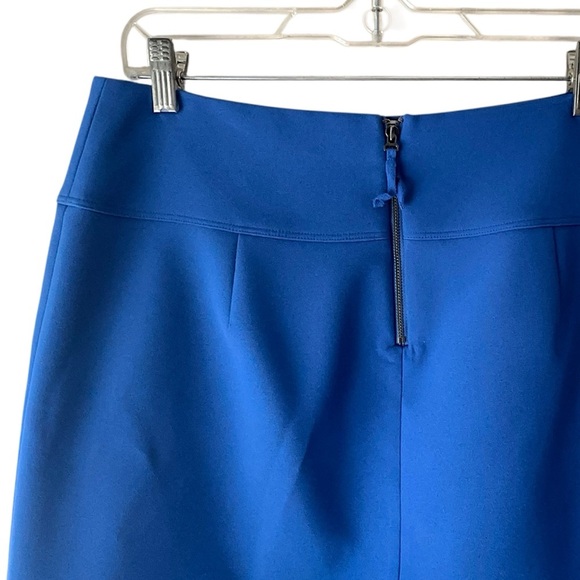 J CREW | NWOT | COBALT BLUE CROSSOVER A-LINE SKIRT FULLY LINED | SIZE: 8 - Picture 6 of 11